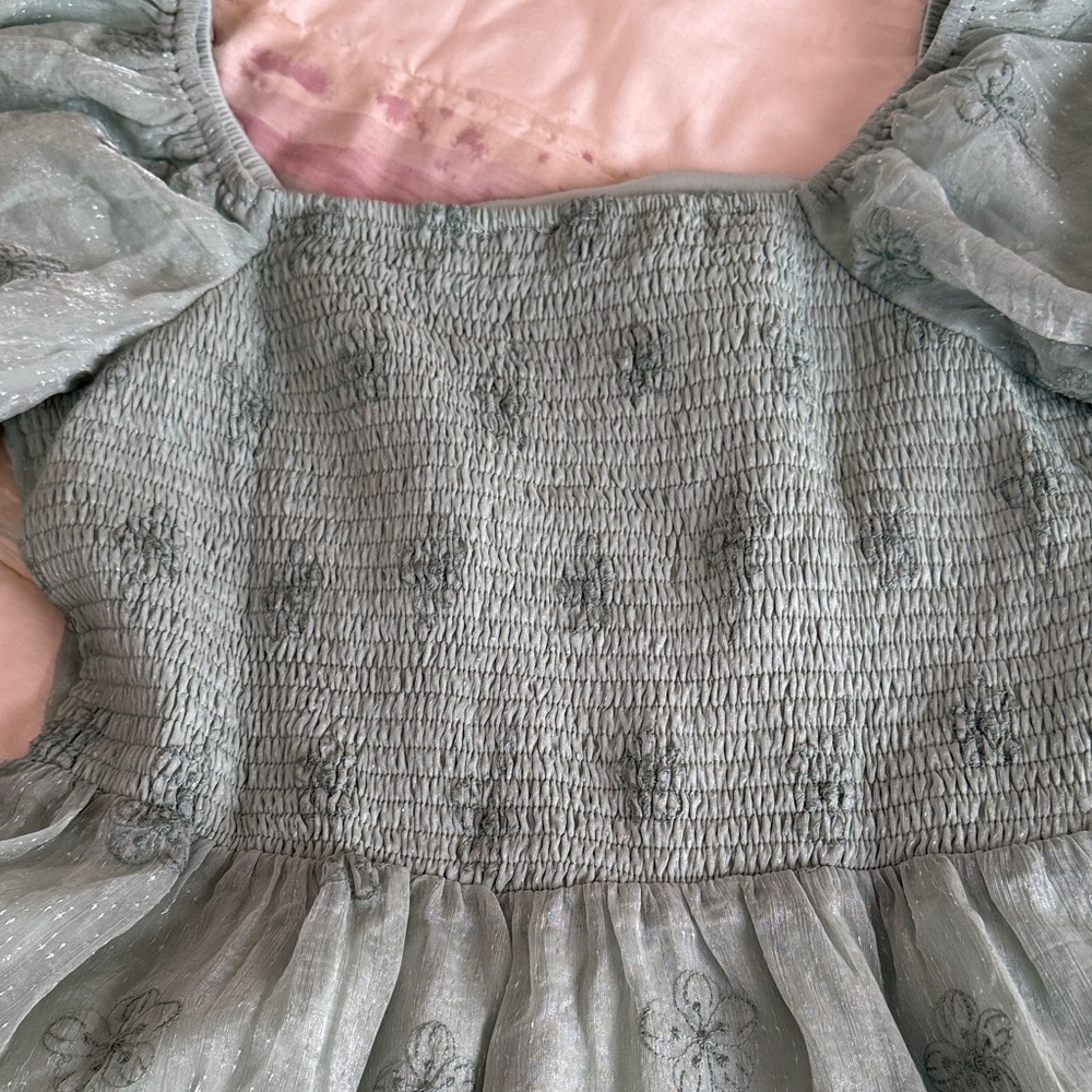 Listicle Mint Green Puff Sleeve Dress - Picture 13 of 14